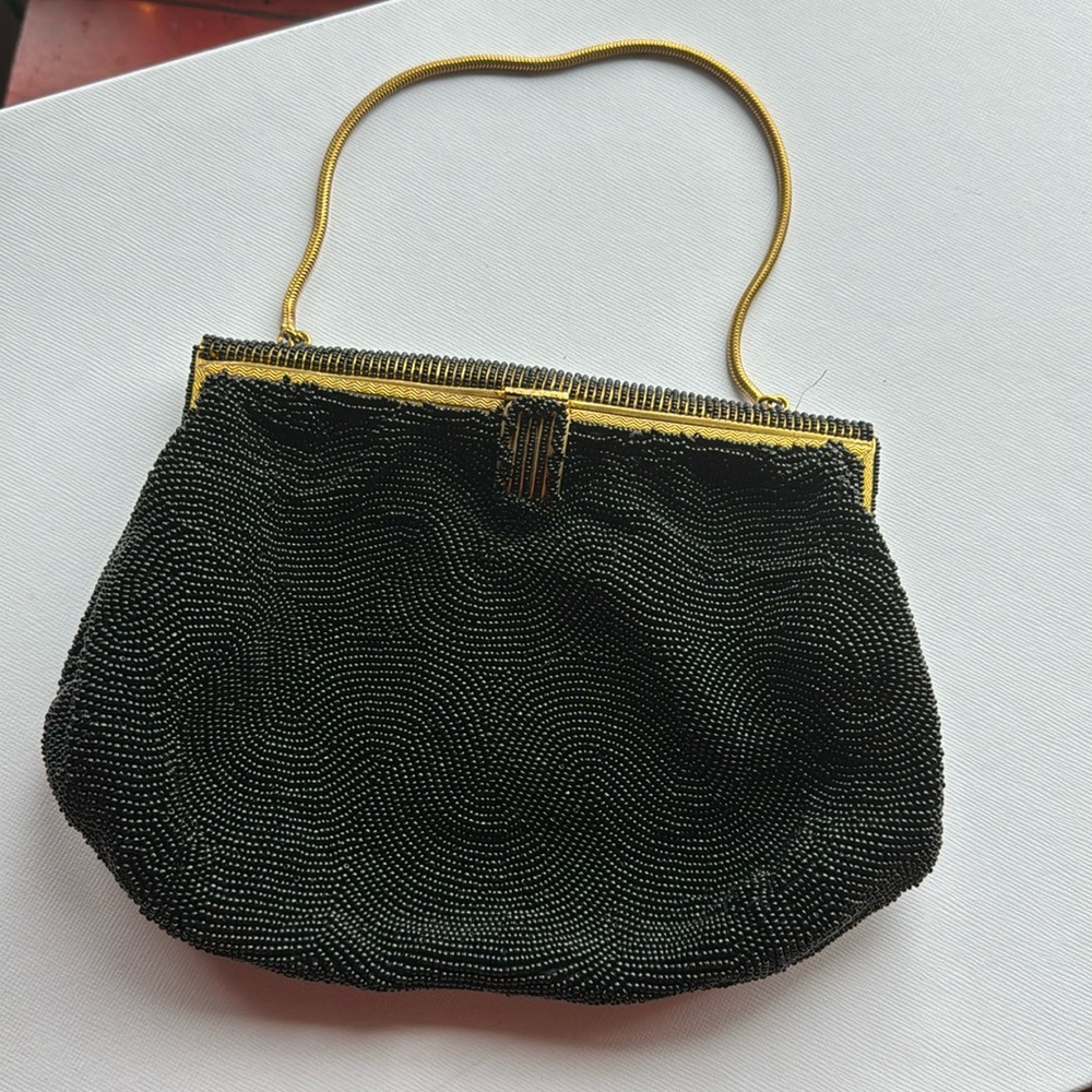 Vintage Calvaire New York beaded purse. Made in France.